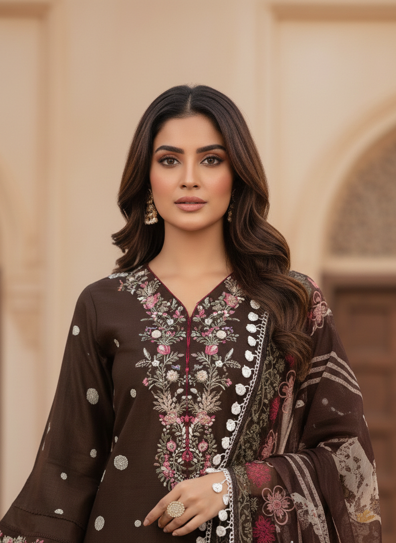 ISHITA BLOOM PURE COTTON KURTA SETT MMG-1200