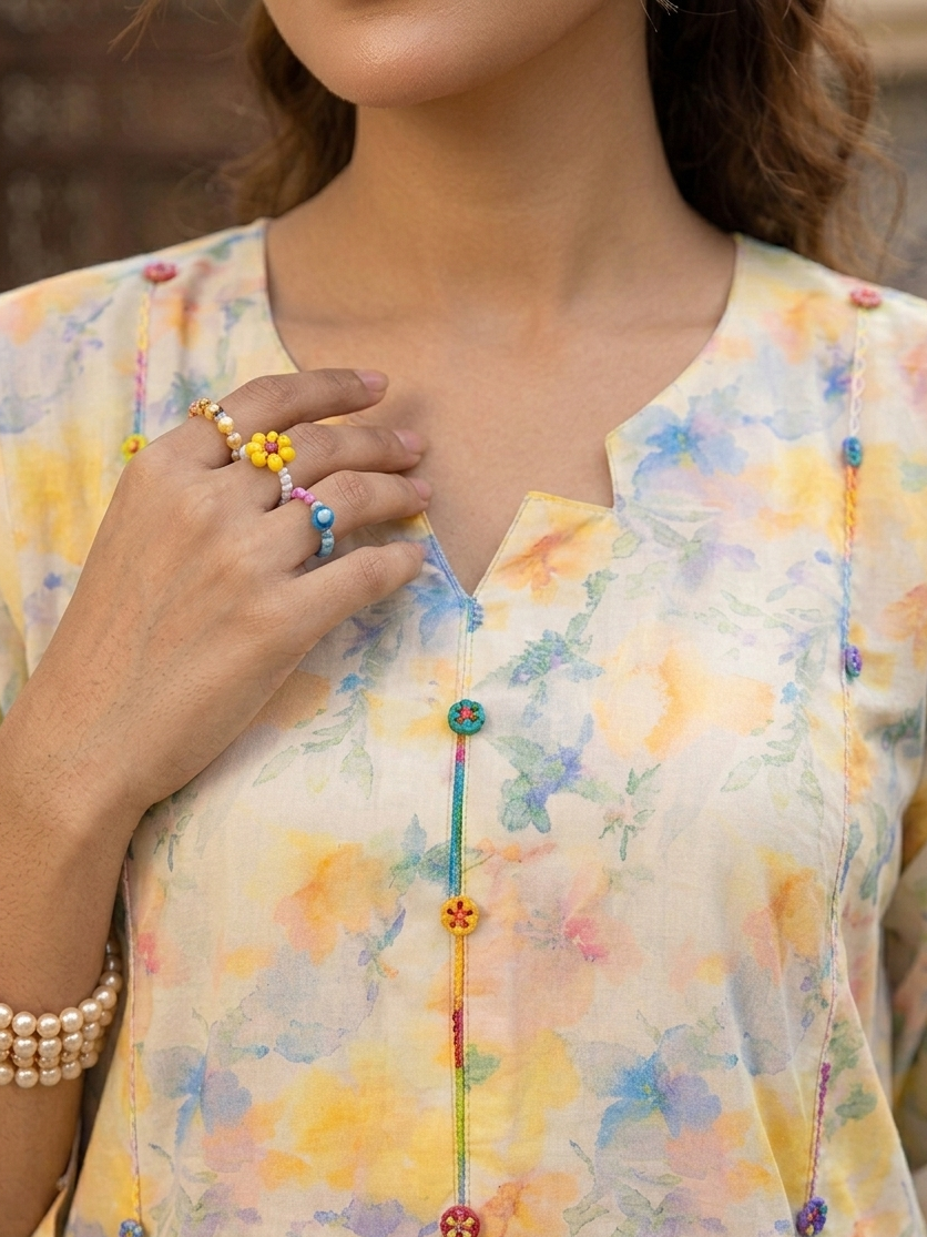 ☀️SUNGLOW LAWN FROCK MMG-09