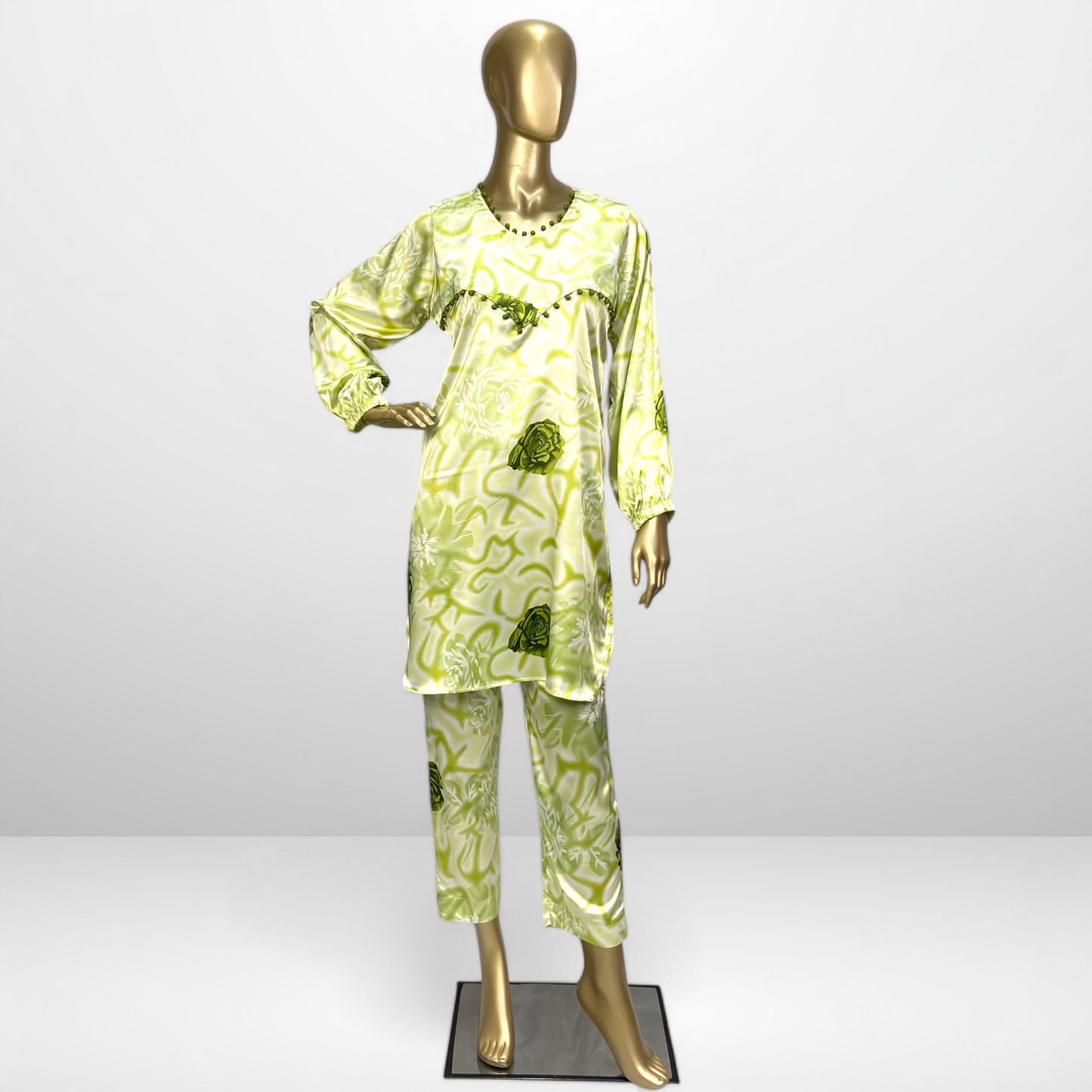 Luxurious 2-Piece Silk Ensemble MMG-D-08