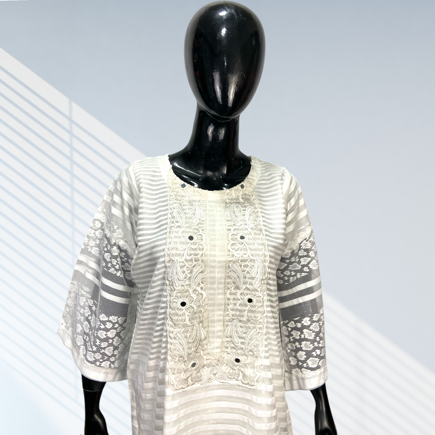 2-Piece Broshia Net with malai Trousers Suit – MMG-D-110