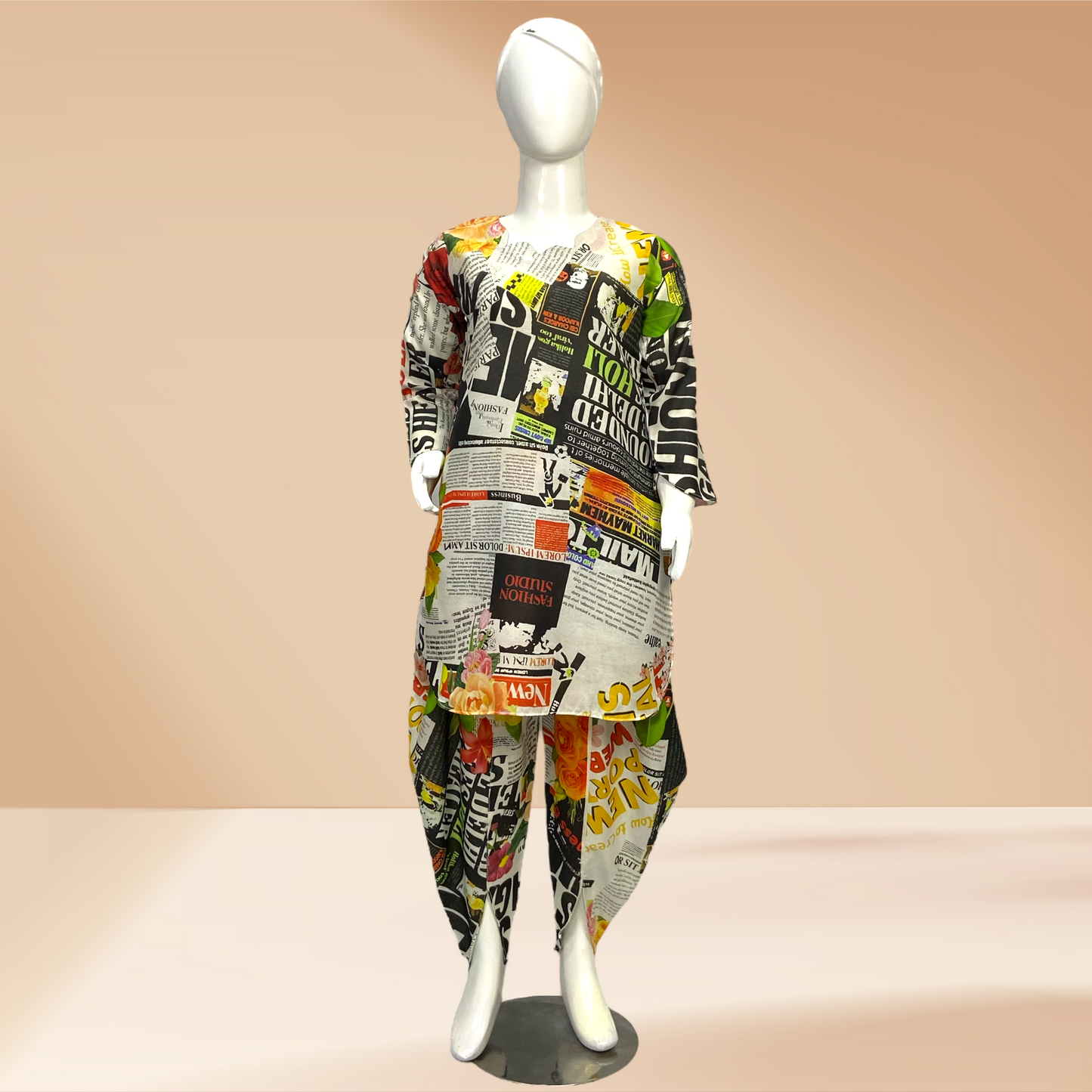 kids collection: 2 piece printed swiss lawn MMG-D-125