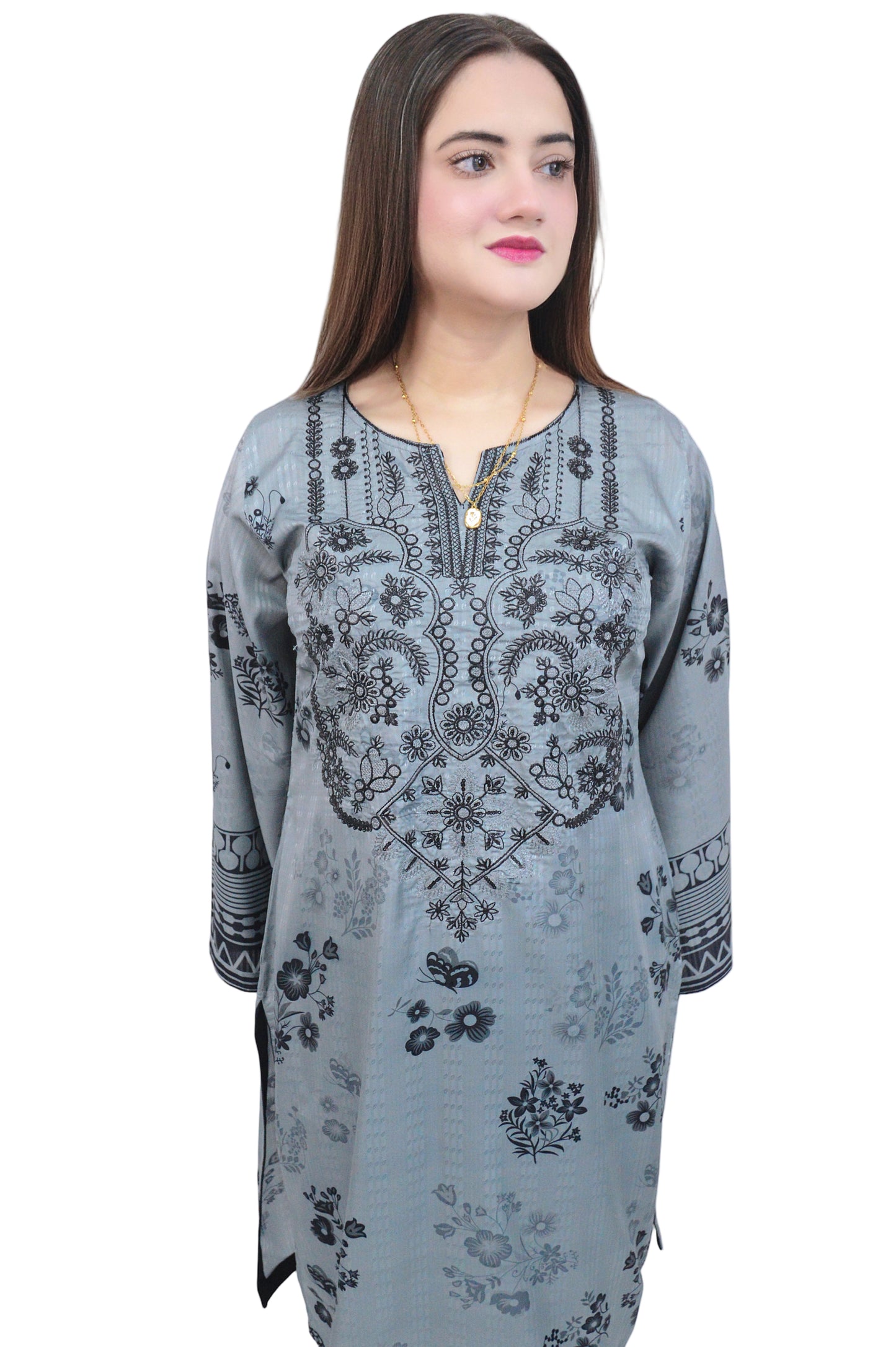 GRACEFUL ERA|3-PIECE DIGITAL PRINTED EMBROIDERED SHIRT|PRINTED FLAPPER|CHIFFON PRINTED DUPATTA MMG-1040