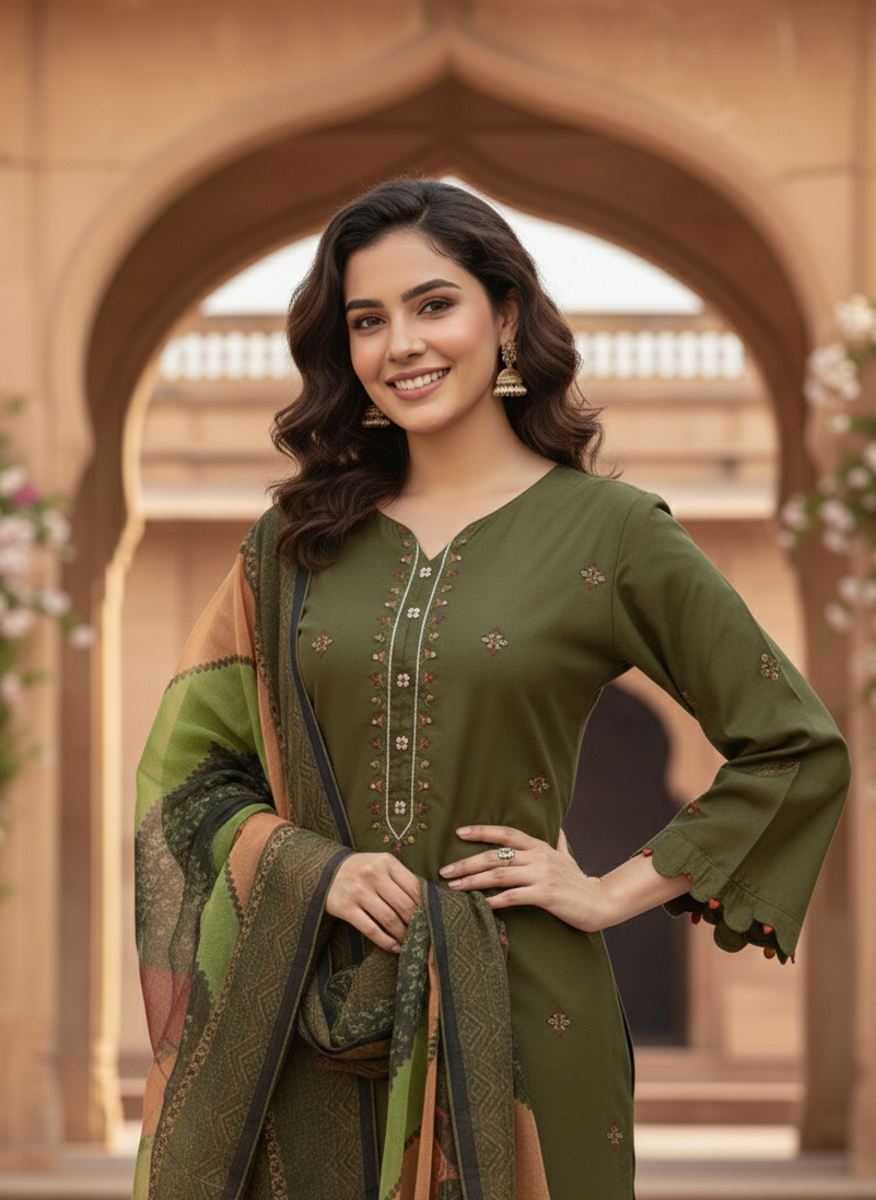 SHAAM-E-RIWAAZ COTTON KURTA SET MMG-1196