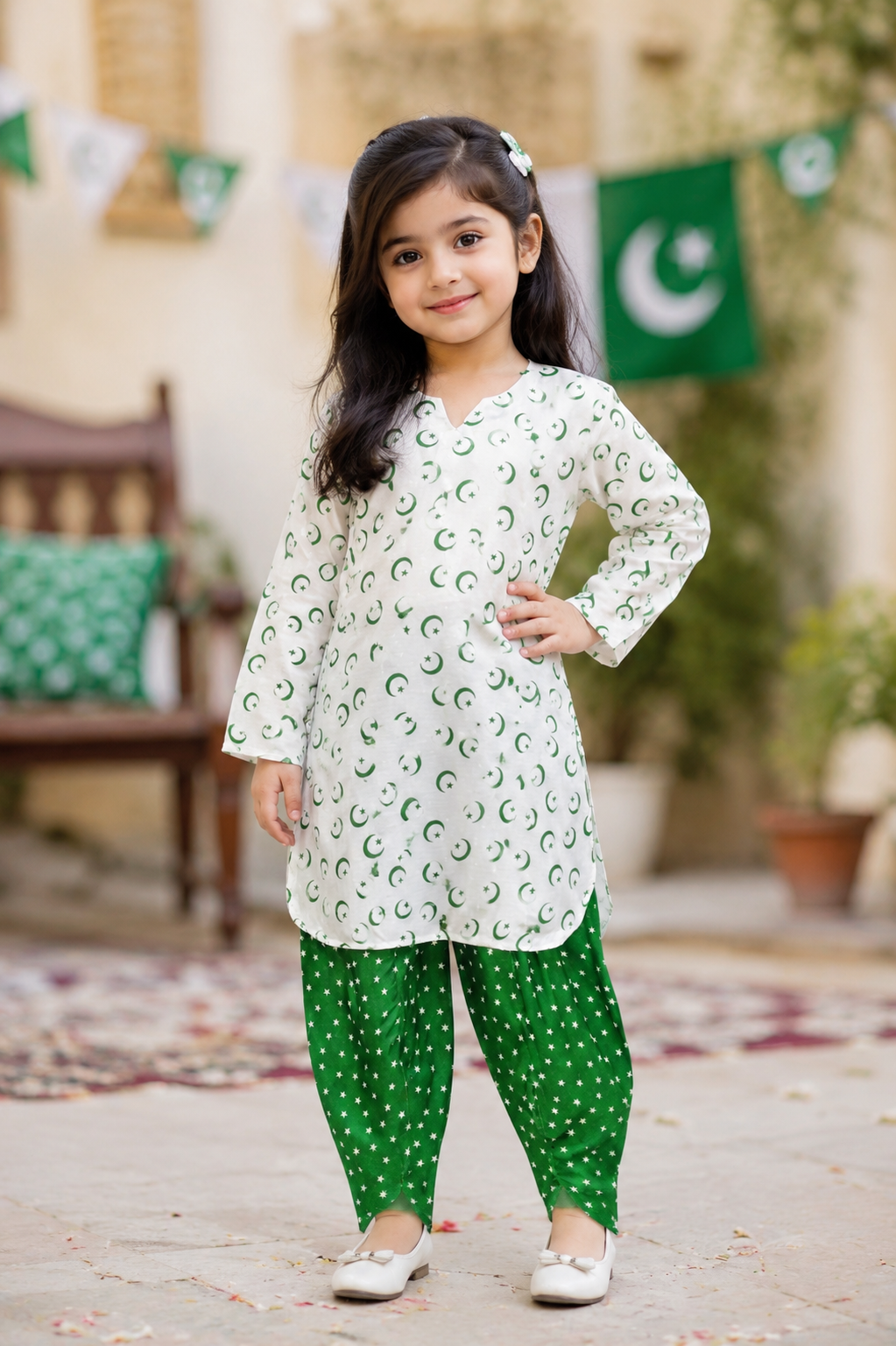 Independence Day Digital Print Kids Suit
