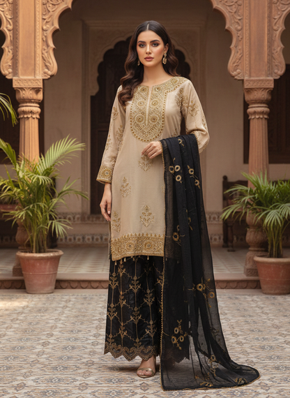 SPARKLE MASURI EDITION EMBROIDERED KURTA SET MMG-842