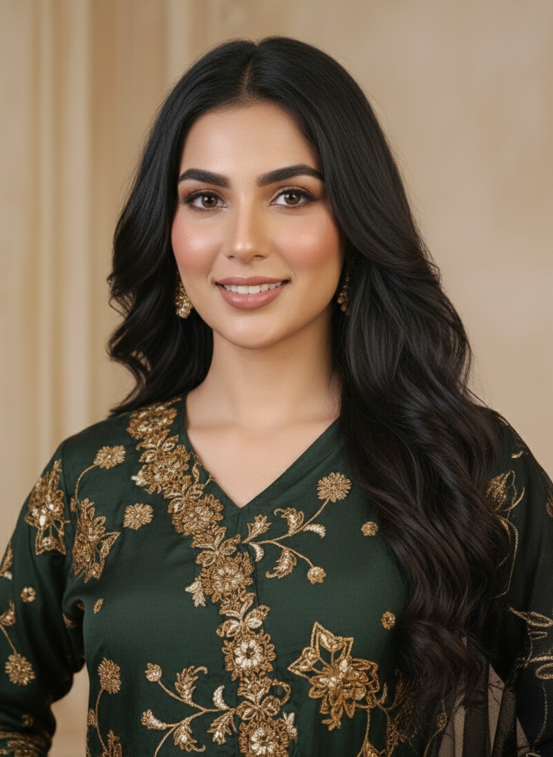 ZEENAT ANGRAKHA ELEGANT EMBROIDERED FROCK MMG-856