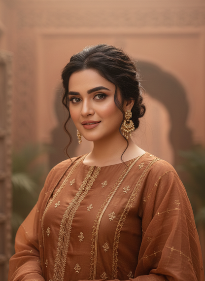 RIWAYAT MASURI EMB KURTA SET MMG-777