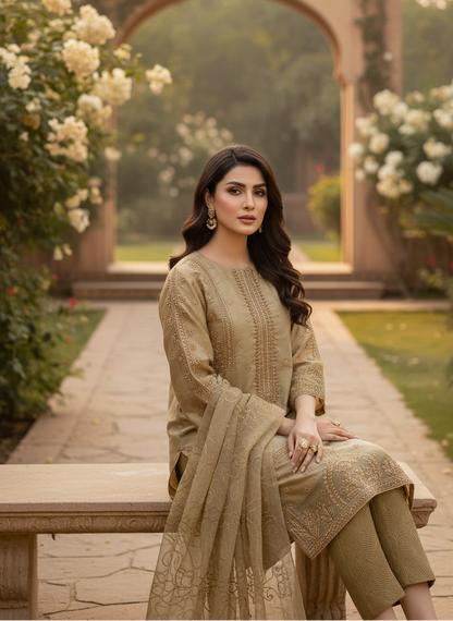 MASURI LUXE EMBROIDERED KURTA SET MMG-807