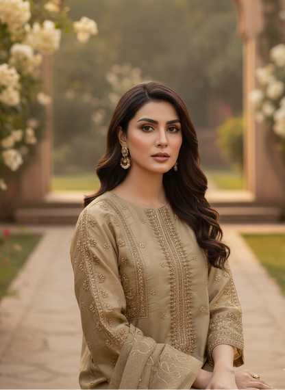 MASURI LUXE EMBROIDERED KURTA SET MMG-807