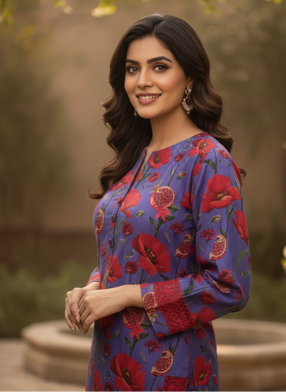 AABIRA CHARM PRINTED KURTA SET MMG D 174