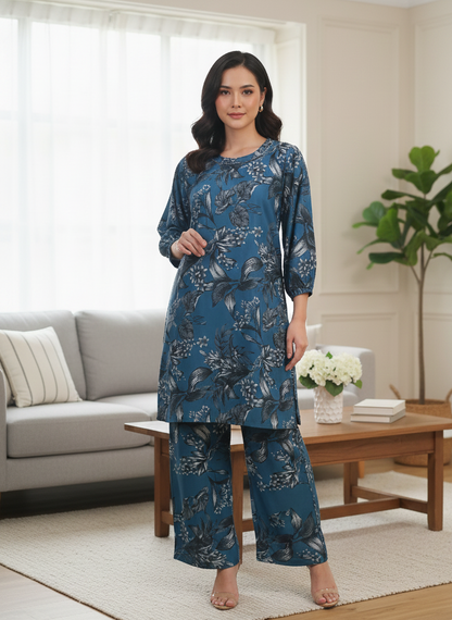 BLOOMORA DIGITAL PRINTED KURTA SET MMG D-173