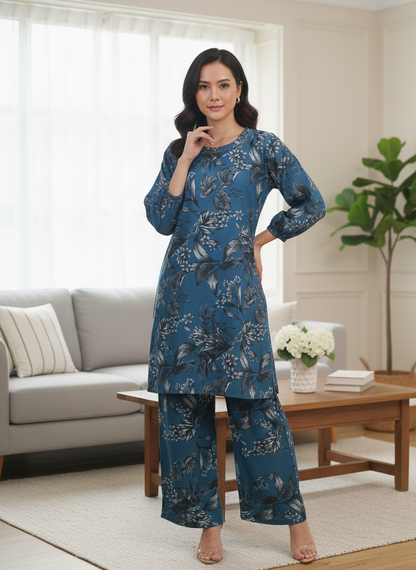BLOOMORA DIGITAL PRINTED KURTA SET MMG D-173