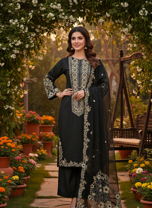 ANOKHI DAMAN PATCHWORK KURTA SET MMG-1125