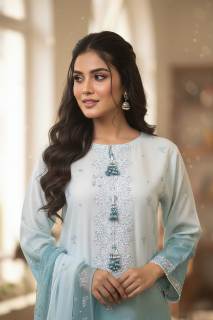 DIGITAL PRINTED ROASTER DESIGN KURTA SET