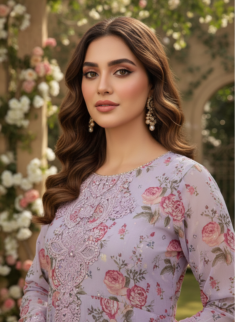 REGAL GLOW SEQUINE NET LONG MAXI