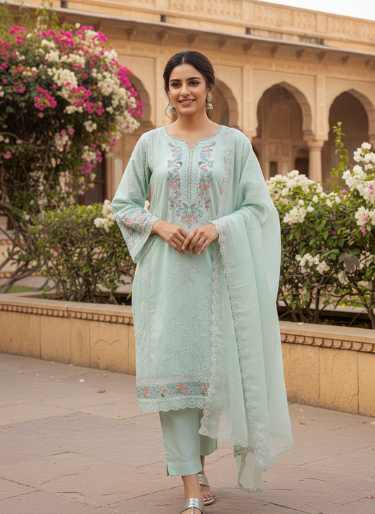 TAJDAAR EMB KURTA SET MMG-1100