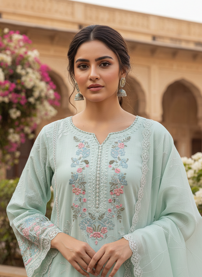 TAJDAAR EMB KURTA SET MMG-1100