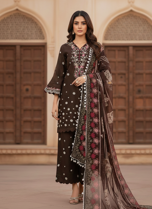 ISHITA BLOOM PURE COTTON KURTA SETT MMG-1200