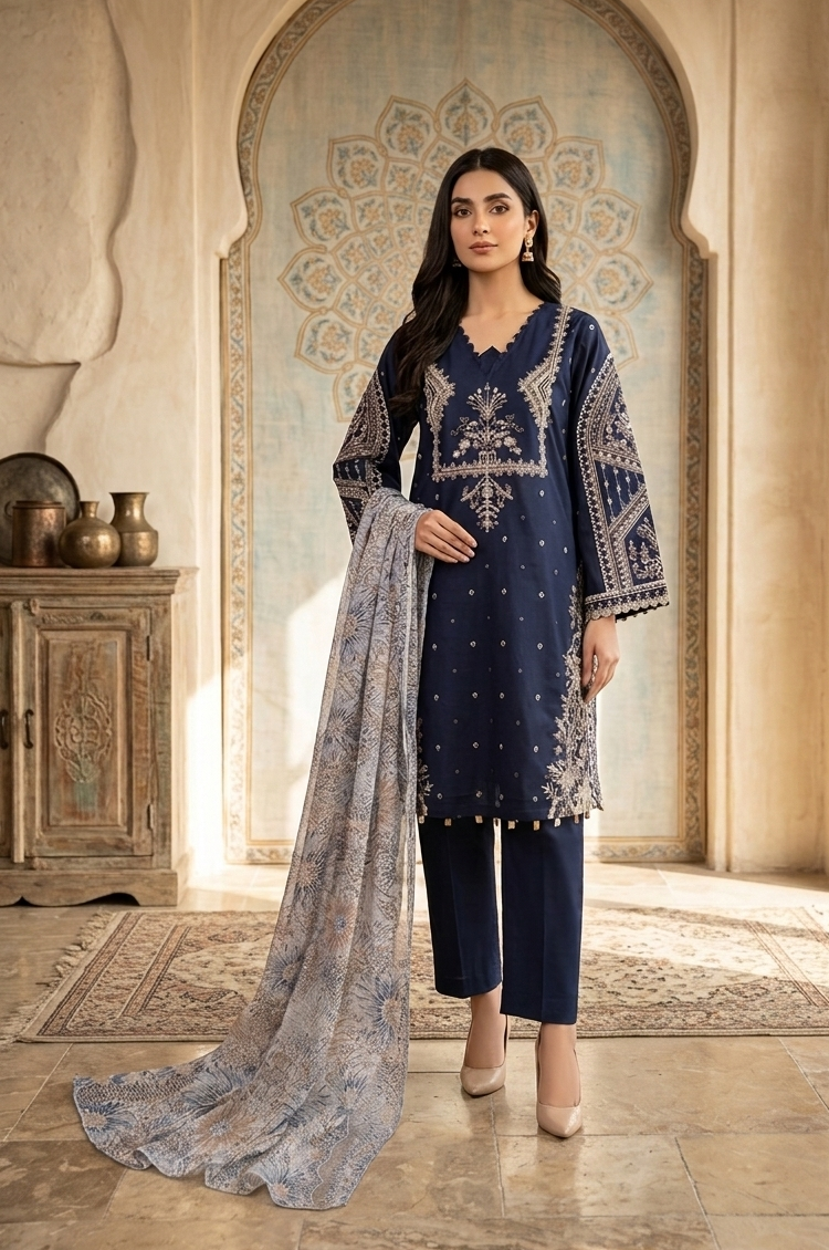 AREEBA CHARM COTTON KURTA SET MMG-1223