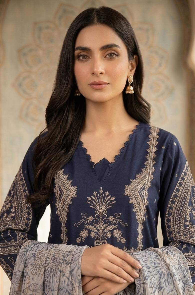 AREEBA CHARM COTTON KURTA SET MMG-1223