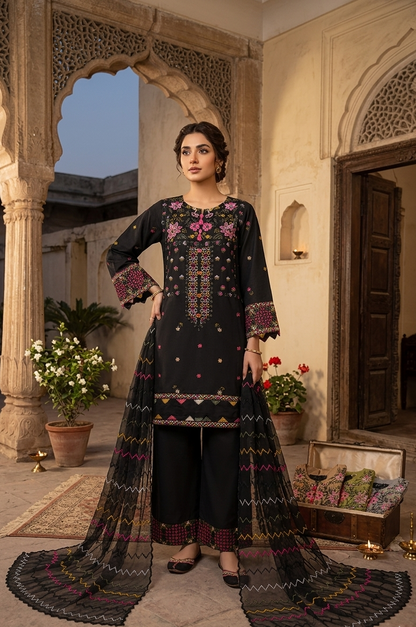 LAILAA EMBROIDERED COTTON SET MMG-1212