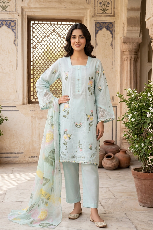 MAH-E-NOOR COTTON KURTA SET