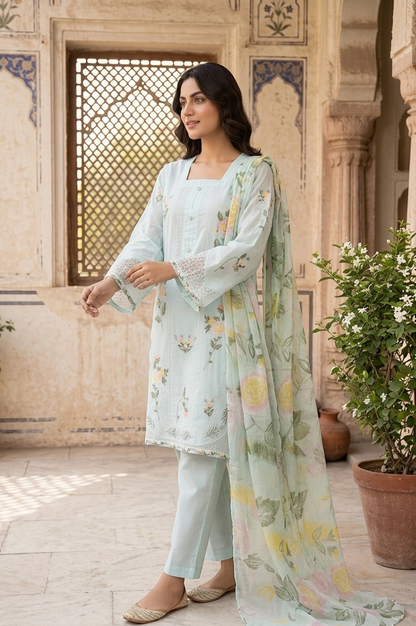 MAH-E-NOOR COTTON KURTA SET