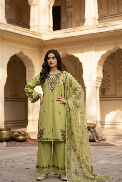 PEARL PRESTIGE EMB KURTA SET MMG-1248