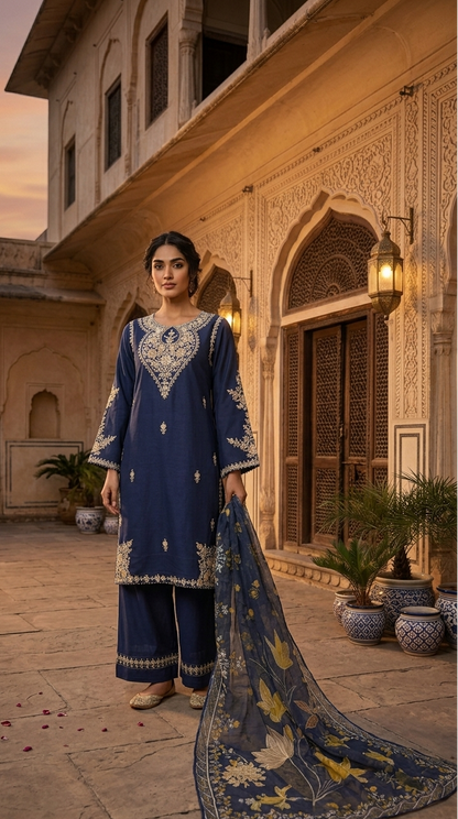PEARL PRESTIGE EMB KURTA SET MMG-1248