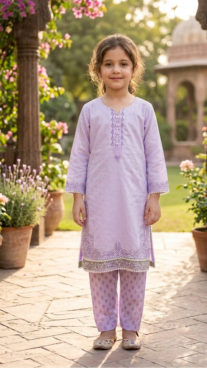 POLYSTER KIDS WEAR KURTA Set MMG-14 – 6 Piece Combo (6 to 14 Years)