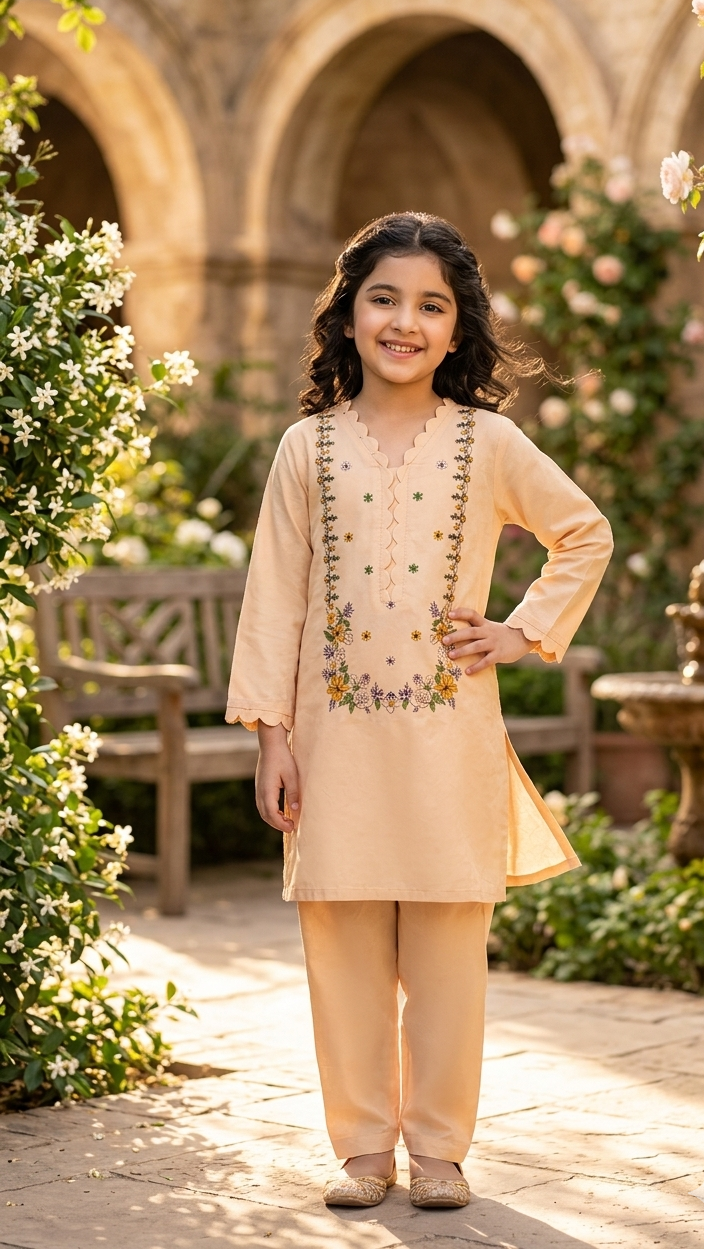 POLY VISCOSE KIDS WEAR KURTA Set MMG-10 – 6 Piece Combo (6 to 14 Years)