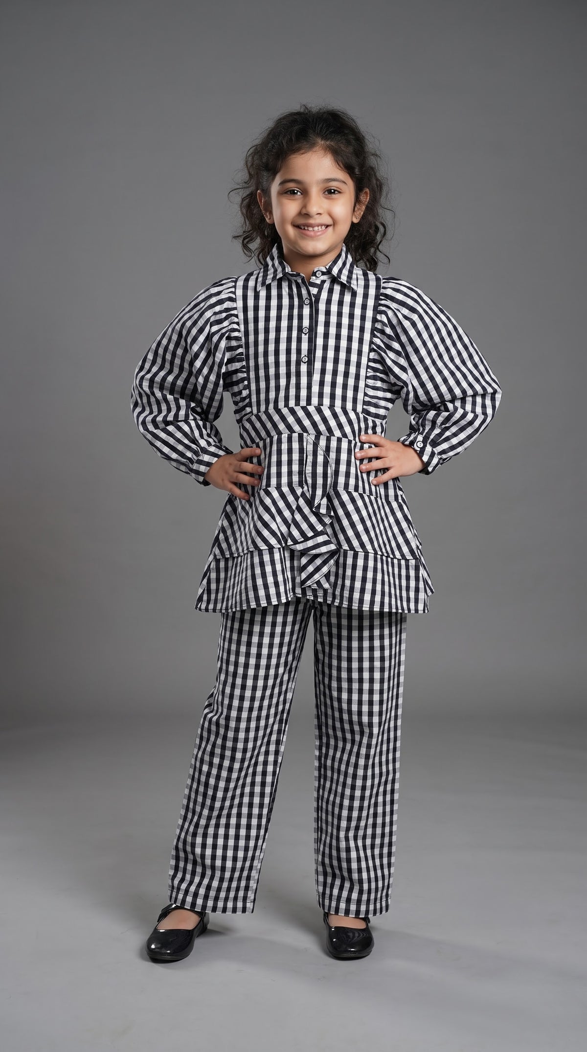 Little Gentleman Check Kurta Set