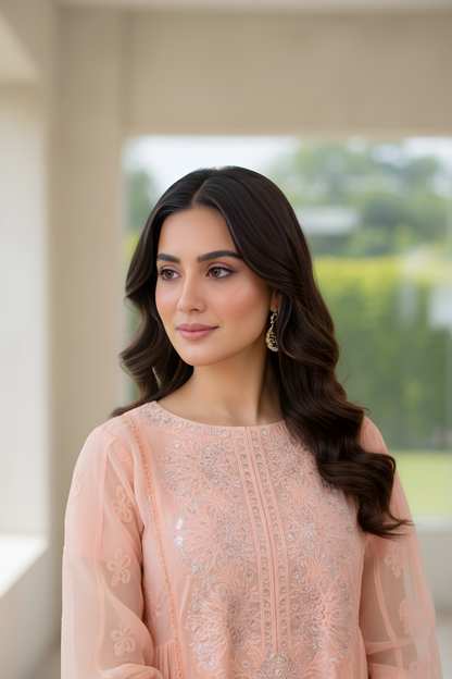 NOOR-E-AAB CHIFFON PISHWAS MMG-1172