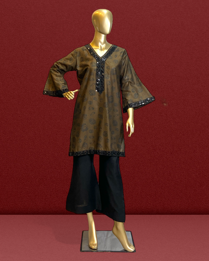 2-Piece Printed Cotton Suit – Comfortable & Stylish MMG-D-114
