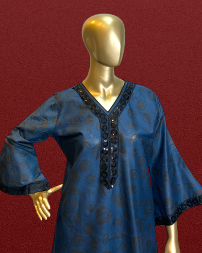 2-Piece Printed Cotton Suit – Comfortable & Stylish MMG-D-114