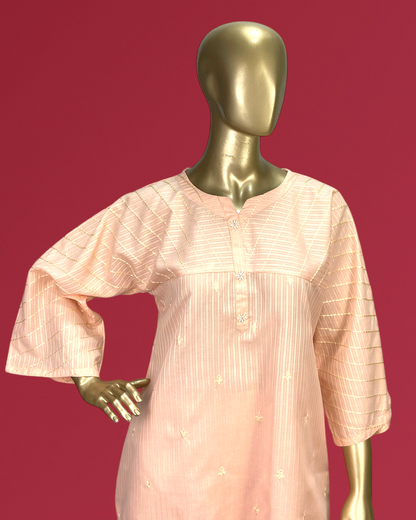 Embroidered Doria PC Cotton 2-Piece Suit MMG-D-178