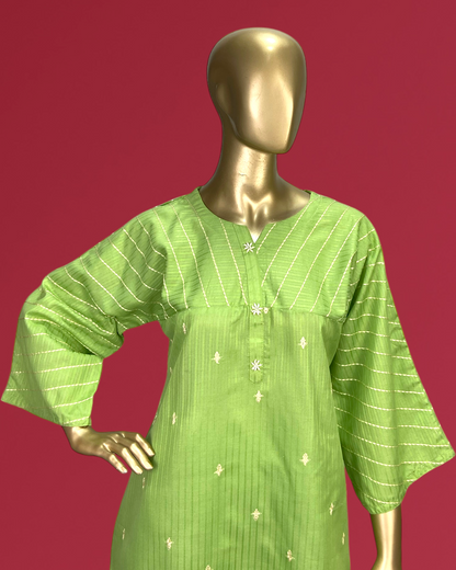 Embroidered Doria PC Cotton 2-Piece Suit MMG-D-178