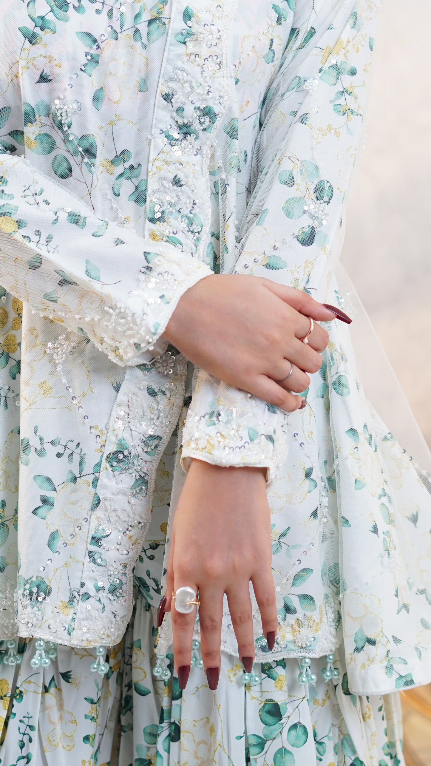 MEHFIL-E-NOOR SHORT FROCK MMG 04 LUXURY