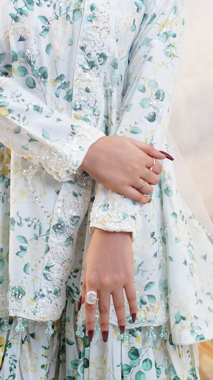 MEHFIL-E-NOOR SHORT FROCK MMG 04 LUXURY