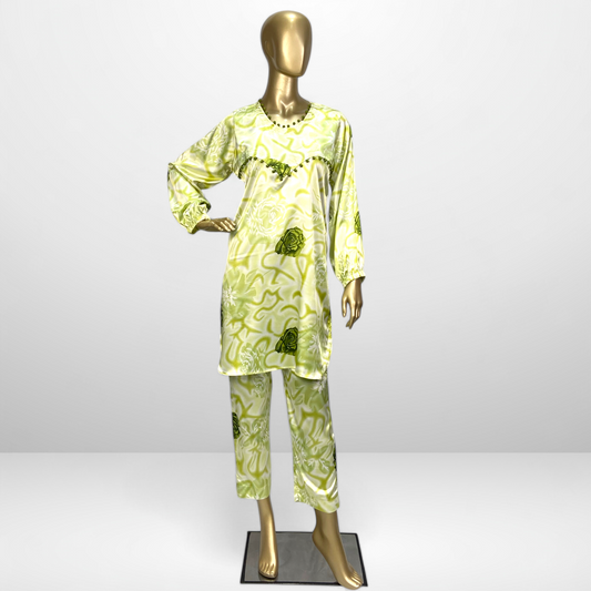 Luxurious 2-Piece  Silk Ensemble MMG-D-08