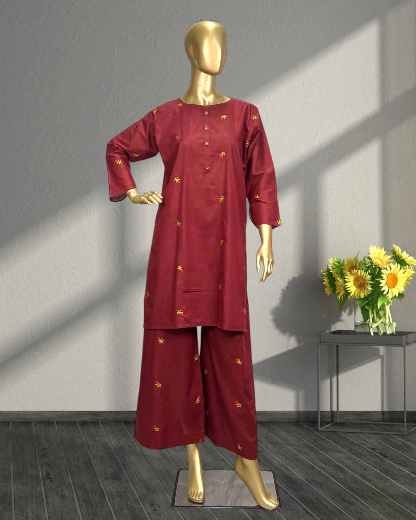 Elegant  Lining Cotton 2-Piece Suit  MMG-D-121