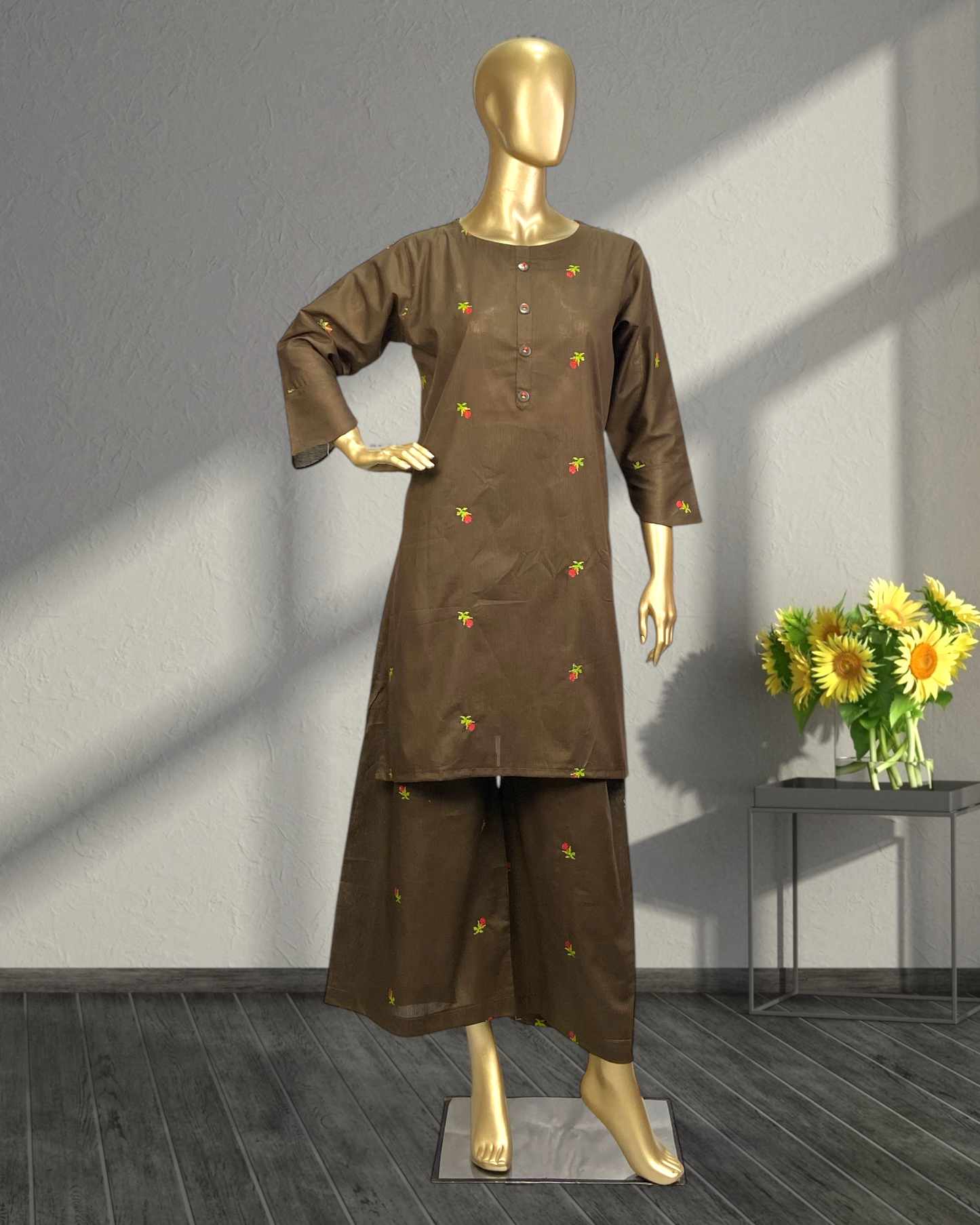 Elegant  Lining Cotton 2-Piece Suit  MMG-D-121