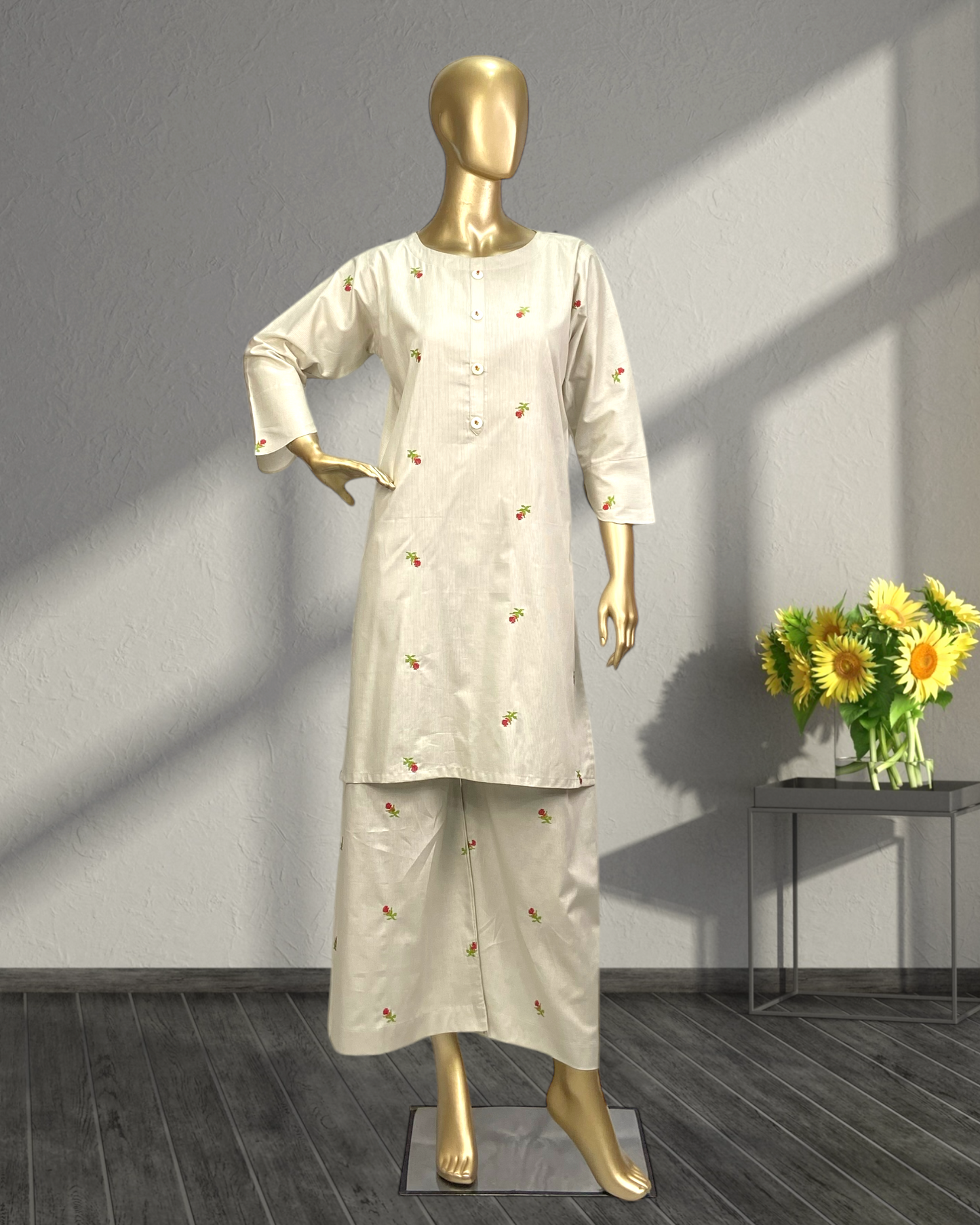 Elegant  Lining Cotton 2-Piece Suit  MMG-D-121