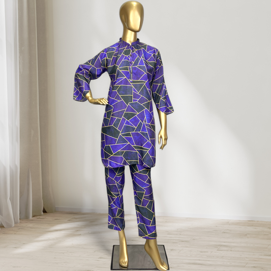 Elegant 2-Piece Swiss Lawn Suit MMG-D-26