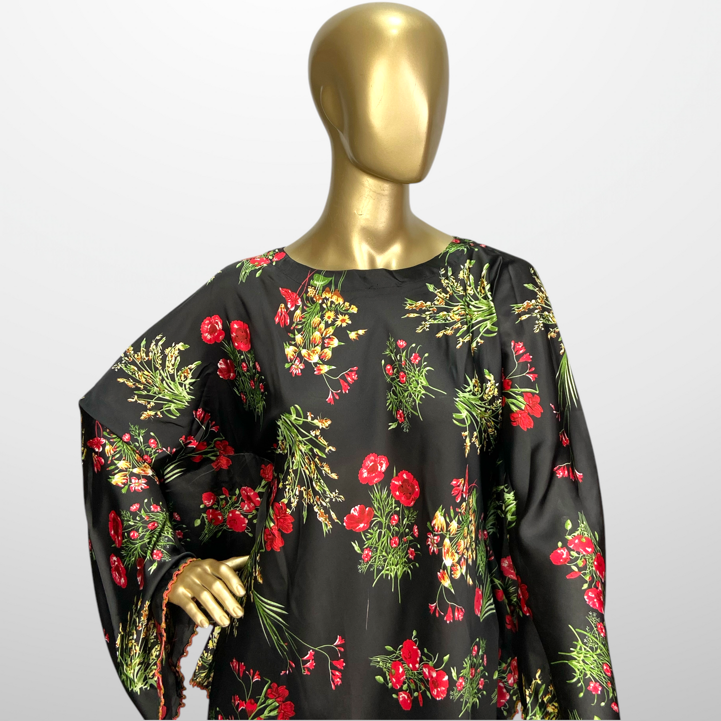 2-Piece Printed Silk Suit – Effortless Elegance MMG-D-38