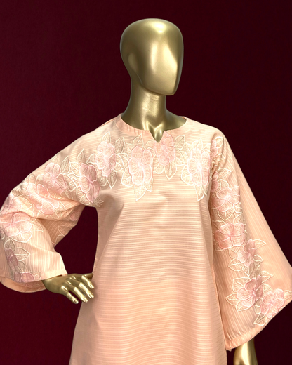 Doria PC Cotton 2-Piece Suit | Front & Back Embroidered | MMG-D-175