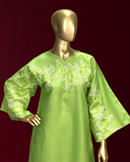 Doria PC Cotton 2-Piece Suit | Front & Back Embroidered | MMG-D-175