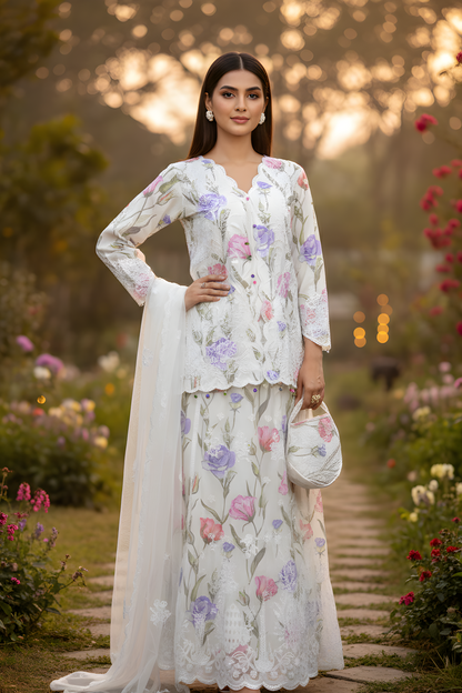 ZARIKA NET EMBROIDERED LEHNGA CHOLI MMG-1148