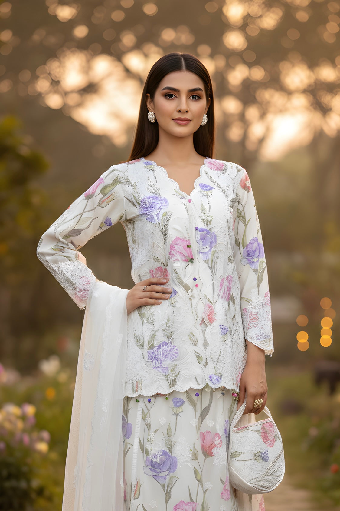 ZARIKA NET EMBROIDERED LEHNGA CHOLI MMG-1148