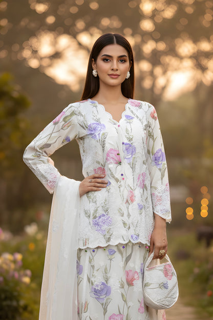 ZARIKA NET EMBROIDERED LEHNGA CHOLI MMG-1148
